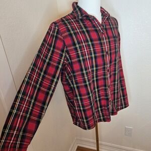Vtg L.L. Bean Flannel Shirt XL REG  Red Plaid Button Down Long Sleeve Casual Top